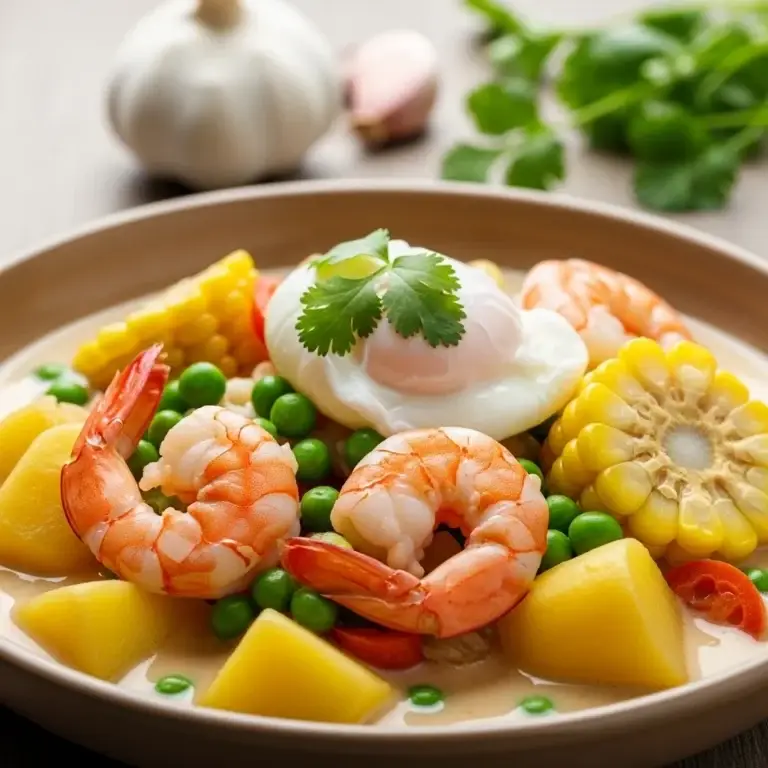 From the Andes to the Coast: Peru’s Hearty Shrimp & Garlic Chowder (Chupe de Camarones)