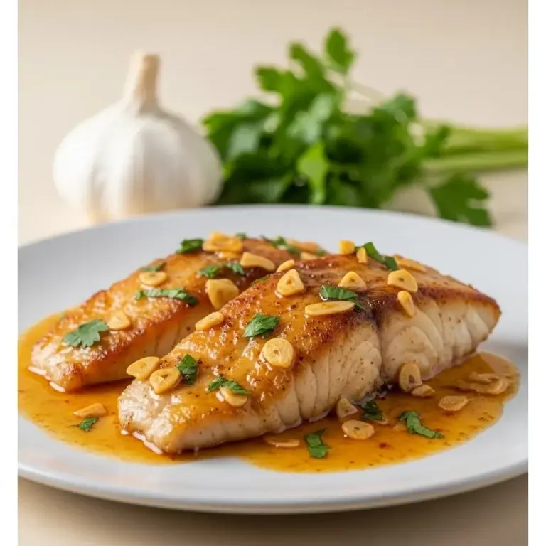 From the Peruvian Coast: Pan-Seared Fish in a Zesty Garlic Butter Sauce (Pescado a la Mantequilla de Ajo)