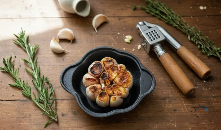 Pre-Seasoned Cast Iron Garlic Roaster