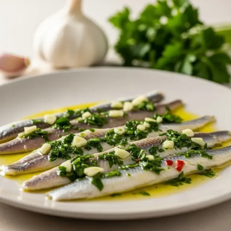 Piedmont’s Powerful Punch: Anchovies in Green Garlic Sauce (Acciughe al Verde)