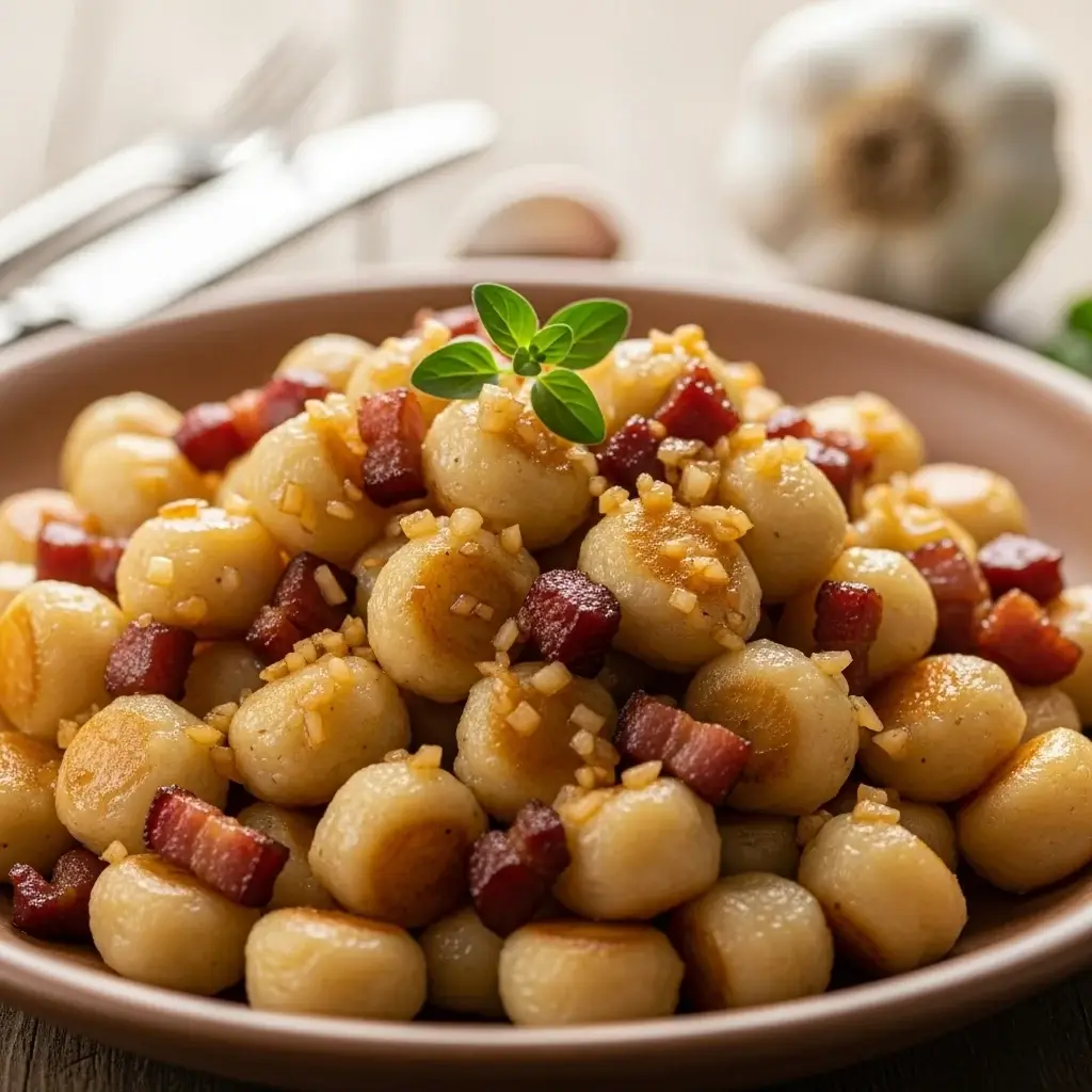 From the Slovak Kitchen: Hearty Garlic & Potato Dumplings (Cesnakové Strapačky)