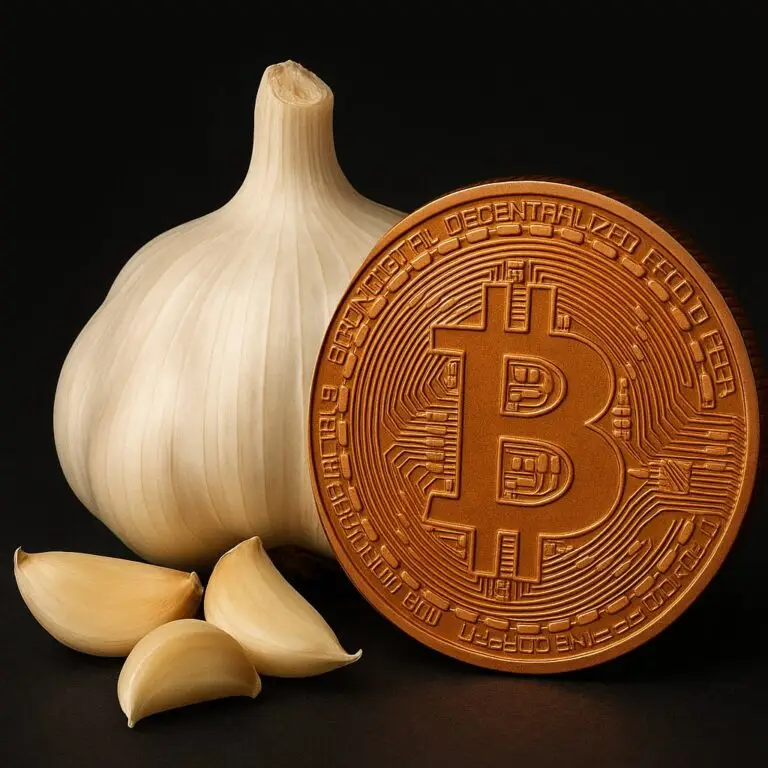 Garlic and Bitcoin: Decentralised, borderless, scarcity shapes value, strong communities, protection and power.