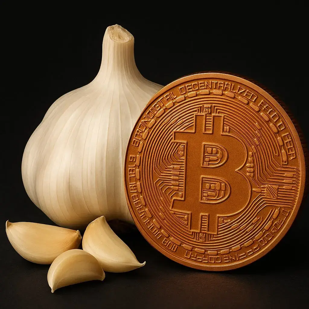 Garlic and Bitcoin: Decentralised, borderless, scarcity shapes value, strong communities, protection and power.