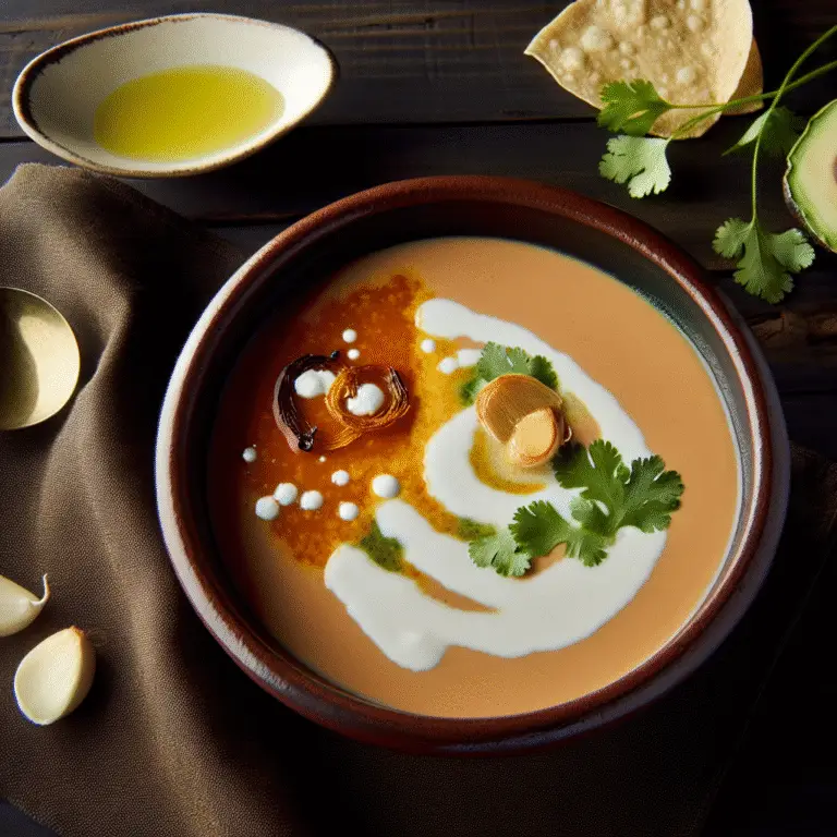 Mesoamerican Marvel: A Rustic Mexican Garlic & Chile Soup
