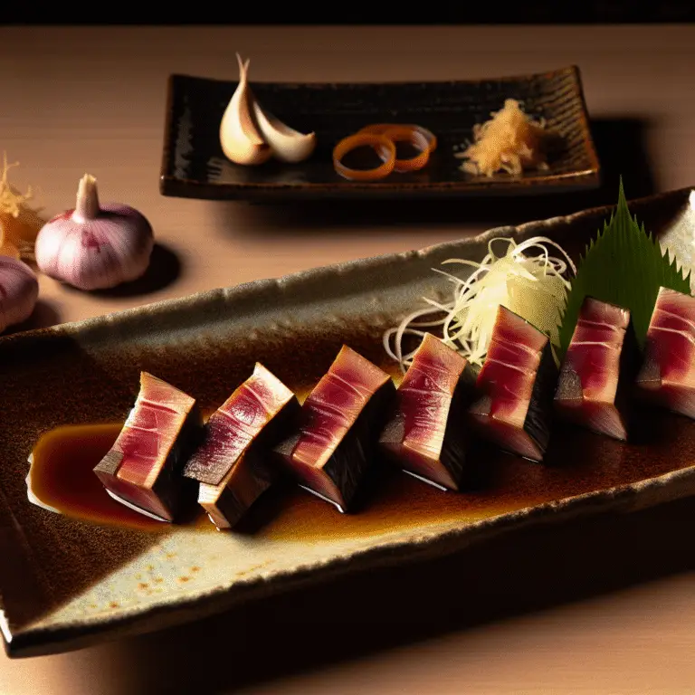 Samurai’s Sear: Garlic-Slammed Katsuo no Tataki